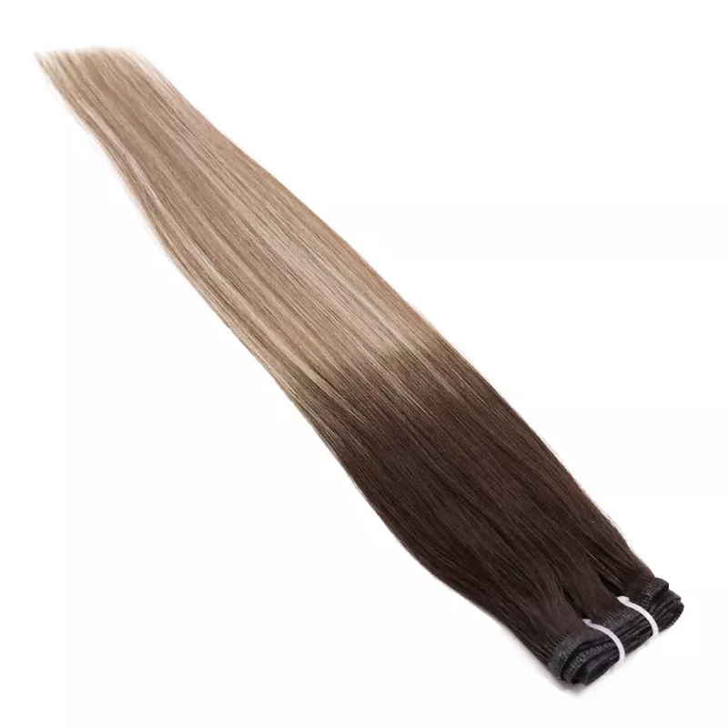 Hot Selling Flat Weft 12A Grade 100% Virgin Remy Hair Flat Weft Hair Extensions